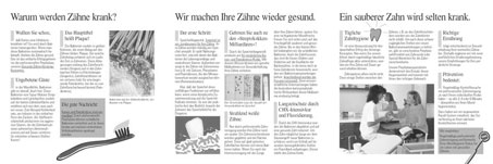 Prospekt f&uuml;r Zahnarztpraxen