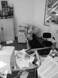 Peter Sell im Atelier